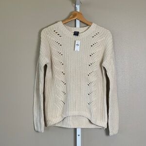 GAP Open Cable Ribbed Knit Sweater
